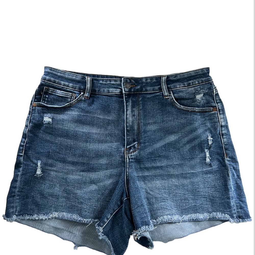 Judy Blue Distressed Denim Jean Shorts